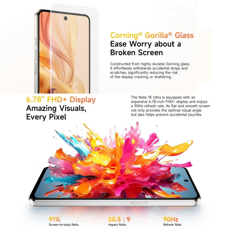 Ulefone Note 18 Ultra, Side Fingerprint, 6.78 inch Android 13 MediaTek Dimensity 720 5G MT6853 Octa Core 2.0GHz, NFC, Network: 5G Ulefone Note 18 Ultra, Side Fingerprint, 6.78 inch Android 13 MediaTek Dimensity 720 5G MT6853 Octa Core 2.0GHz, NFC, Network: 5G